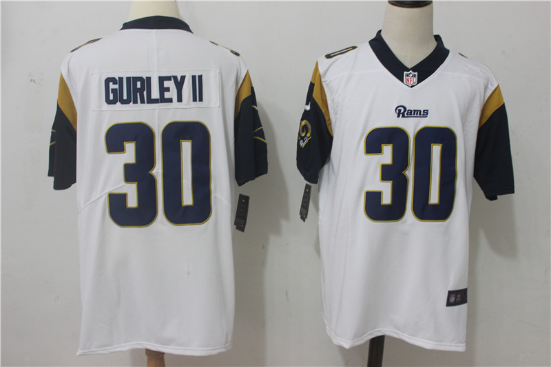 Men Los Angeles Rams 30 Gurley ii White Nike Vapor Untouchable Limited NFL Jerseys